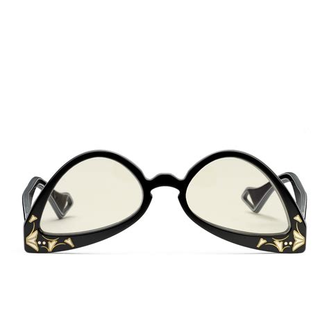 gucci inverted cat eye glasses|designer oversized cat eye glasses.